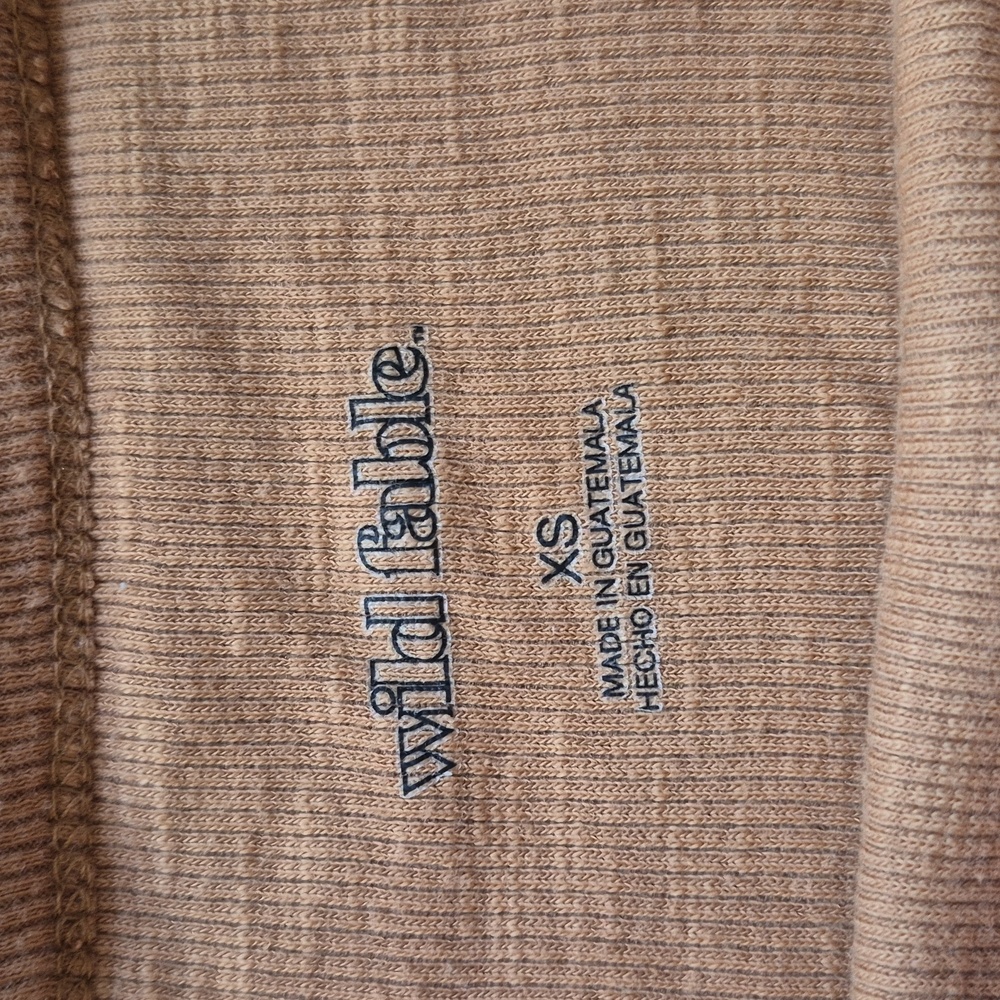 Wild Fable Ribbed Tan Top - Picture 2 of 3